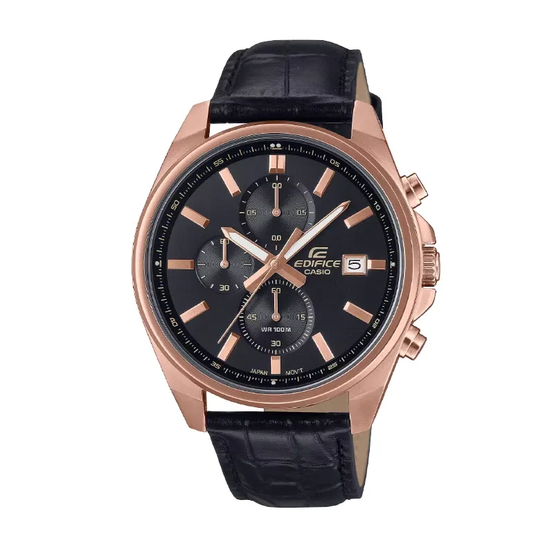 Casio Edifice Chronograph Brownish Black Dial Men's Watch- EFV-610ECL-1A
